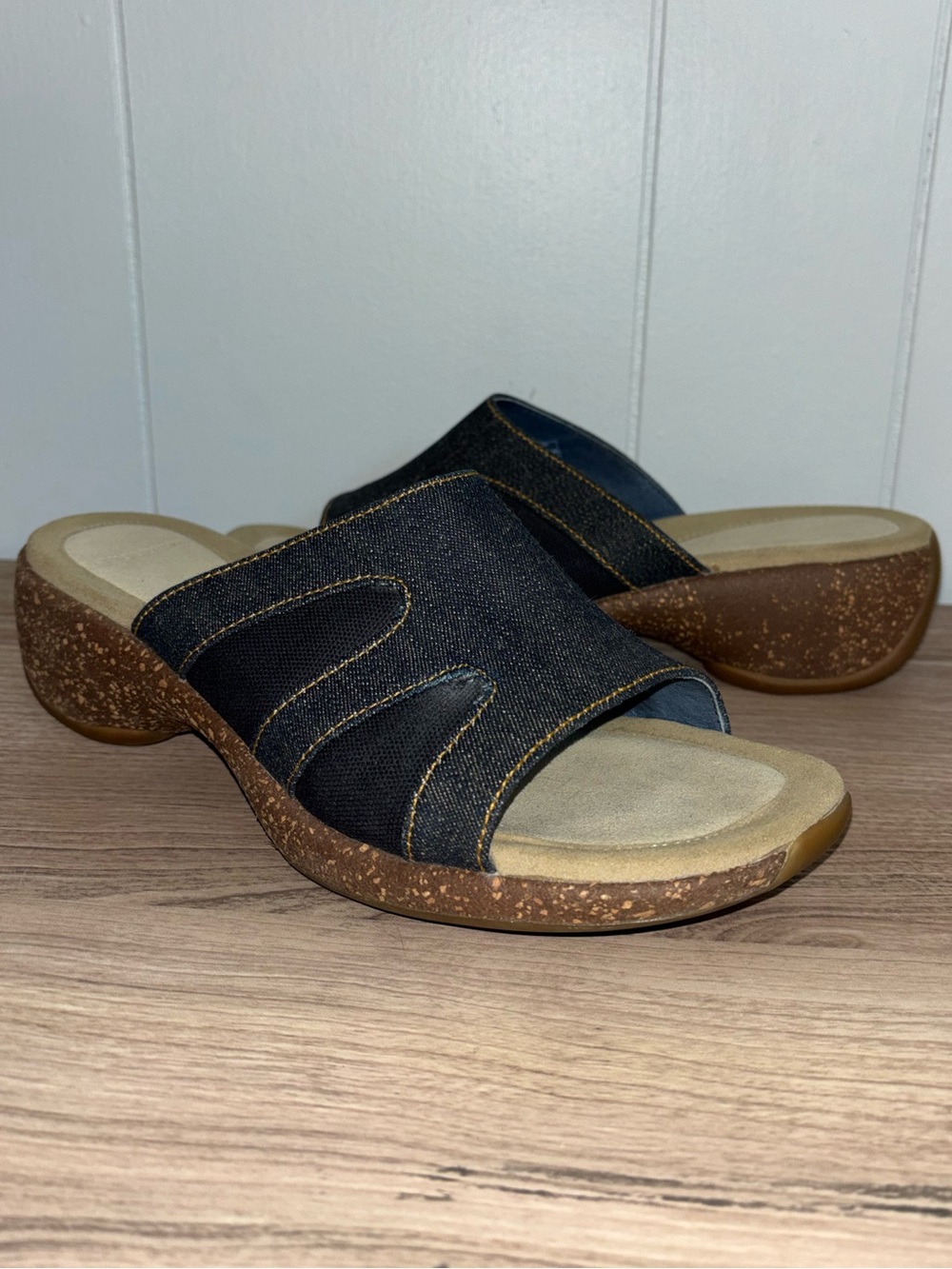 Merrell sundial slide in denim Comfort Slip-On Sandal Women's Size 8 Y2K